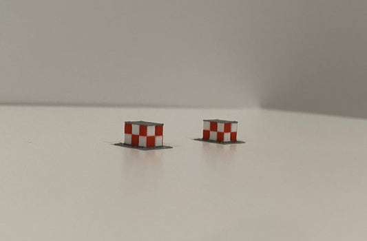 1:400 Scale Airport  Radar Checkered 2 Pack (For Gemini jets And Ng Models)