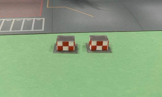 1:400 Scale Airport  Radar Checkered 2 Pack (For Gemini jets And Ng Models)